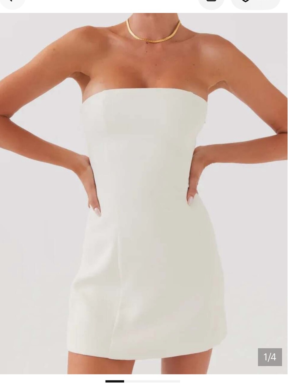 Peppermayo Ayanna Strapless Mini Dress